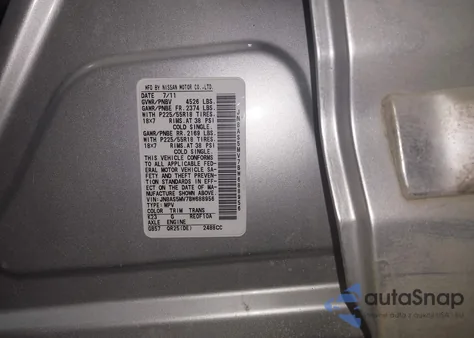 2011 Nissan Rogue Sv from USA, damaged, VIN JN8AS5MV7BW688956